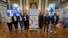 Foto di gruppo, presenti anche i rappresentanti degli sponsor