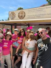 La sindaca Salis al Liguria Pride insieme a un gruppo di partecipanti