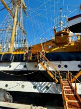 Una immagine della Nave scuola Amerigo Vespucci
