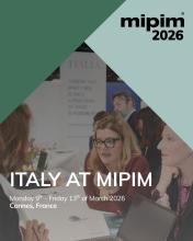 La locandina del MIPIM dedicata all'Italia