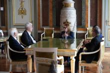 Il "tavolo" riunito presso l'Ufficio di Rappresentanza del sindaco di Palazzo Tursi