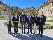 Presentazione Blue Gallery 2025 - foto nel cortile di Palazzo Tursi