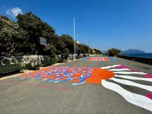 Panoramica dei due nuovi campetti di piazzale Carristi d'Italia, a Quinto