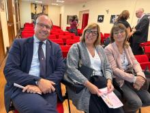 L'assessora Lodi insieme alla consigliera comunale Centofanti ed al professore Alessandro Bonsignore