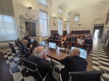 La sala Benvenuto durante la cerimonia