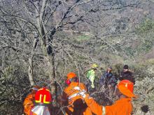 Protezione civile, questa mattina esercitazione anti incendio sul monte Gazzo