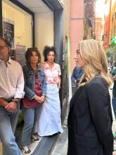 La sindaca Salis fuori dal centro StartTappe