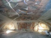 Affresco a intradosso prima del restauro