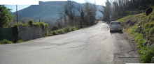 Via Montelungo-sede stradale prima dell'intervento 