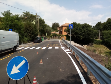 Via Montelungo-sede stradale dopo l’intervento