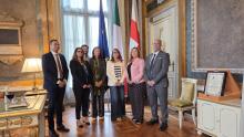 Ass. Beghin riceve delegazione ministero tunisino-Gruppo Ass. Beghin riceve delegazione ministero tunisino-Gruppo