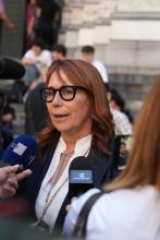 L'assessora Tiziana Beghin all'inaugurazione della Genova Design Week 