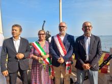 Ex presidente Guido Barbazza, assessora Rita Bruzzone, presidente Matteo Frulio, presidente Claudio Villa