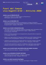Il calendario delle prime attività in programma nei locali di vico Vegetti