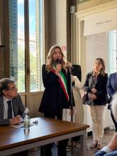 Intervento della sindaca Salis durante la presentazione della Casa della Cultura della Valpolcevera