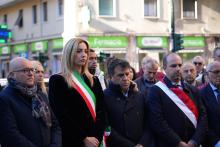 Cerimonie vittime alluvioni 2011 e 2014-Marassi-Gruppo in raccoglimento