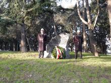 Commemorazione Guido Rossa in via Fracchia-Cippo con agenti Polizia Locale
