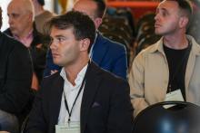 A sinistra Davide Manerba di Anci Giovane Liguria