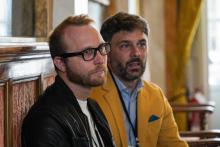 In primo piano il consigliere comunale Filippo Bruzzone