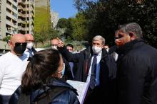 Il sindaco con il presidente della Regione e i cittadini