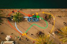 Installazione Genova 2024, ripresa dall'alto