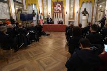 Il Salone durante la conferenza stampa