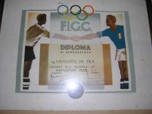 Diploma di benemerenza per la partecipazione alle Olimpiadi di Amsterdam 1928