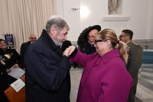 Dono Bandiere Istituzionali al Coronata Campus-Bucci e Bruzzone