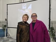 Dono Bandiere Istituzionali al Coronata Campus-Un’altra Storia-Nicoletta Dacrema e Rita Bruzzone Dono Bandiere Istituzionali al Coronata Campus-Un’altra Storia-Nicoletta Dacrema e Rita Bruzzone