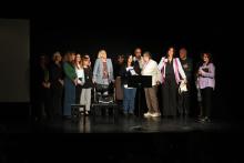 Evento Gruppo Genova Gentile-Intervento Alma e gruppo sul palco