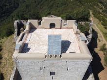 Foto dall'alto di Forte Puin - dettaglio terrazza