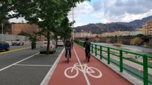 Il render "vista Polcevera" di una porzione di Superlavalle, la pista ciclabile in via di realizzazione tra Fiumara e Pontedecim