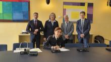 Firma accordo sicurezza stradale-Firma Bellenzier