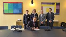 Firma accordo sicurezza stradale-Firma Provenzano