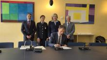 Firma accordo sicurezza stradale-Firma Quadrelli