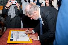  Firma del sindaco Bucci che dà ufficialmente il via a Genova 2024