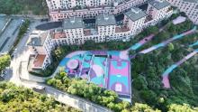La nuova area sportiva di via Novella fotografata dall'alto