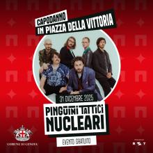 Locandina con la foto dei Pinguini Tattici Nucleari