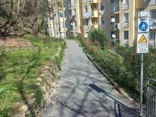 Consolidamento del percorso sopra via delle Ginestre mediante utilizzo di pietrame Consolidamento del percorso sopra via delle Ginestre mediante utilizzo di pietrame