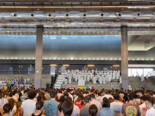 Giovani pellegrini di Madrid ospitati al Jean Nouvel (messa 4 agosto)