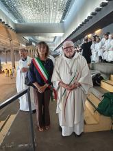 Giovani pellegrini di Madrid ospitati al Jean Nouvel (messa 4 agosto-Lodi e Tasca)