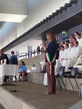 Giovani pellegrini di Madrid ospitati al Jean Nouvel (messa 4 agosto-Lodi)