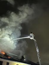 Incendio in via Piacenza, foto di Roberta Serafini