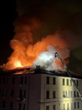 Incendio in via Piacenza, foto di Roberta Serafini