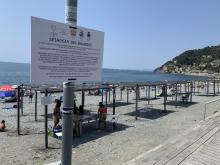 La "Spiaggia dei Bambini" di Voltri a cui si può accedere dalla passeggiata "Roberto Bruzzone"