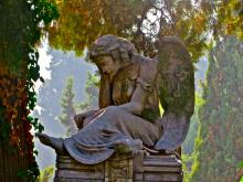 Una statua del cimitero