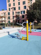 Un'immagine del nuovo complesso sportivo di via Novella