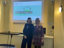 assessore Brusoni con una dipendente comunale