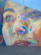 Il murale ripristinato