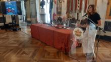  Il saluto del consigliere Grosso durante la conferenza su Cristoforo Colombo